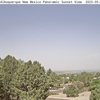 Albuquerque panoramic view from Burque webcam.